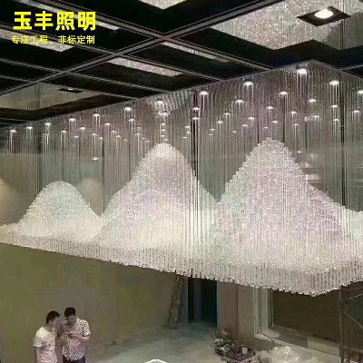 Large crystal chandelier