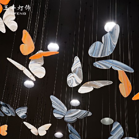 Glass Butterfly Chandelier