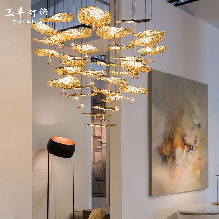 Lotus leaf Chandelier