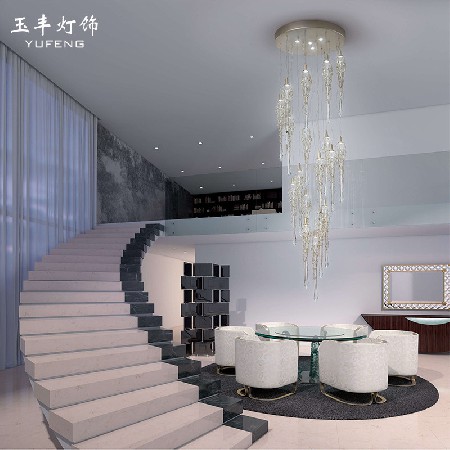 Villa staircase Chandelier